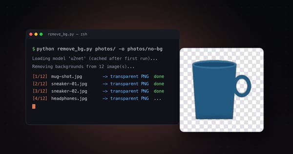 Remove Image Backgrounds for Free with Claude Code + Python